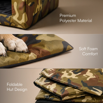 CampCove Hut | Covered Comfort for Everyday Rest for dogs and cats