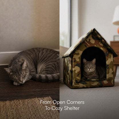 CampCove Hut | Covered Comfort for Everyday Rest for dogs and cats