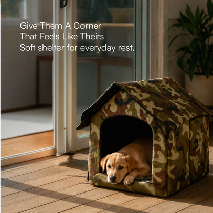 CampCove Hut | Covered Comfort for Everyday Rest for dogs and cats