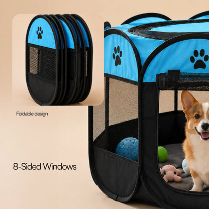 CasaFrolic Playpen | Foldable Pet Enclosure | Safe, Portable & Breathable