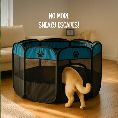 CasaFrolic Playpen | Foldable Pet Enclosure | Safe, Portable & Breathable
