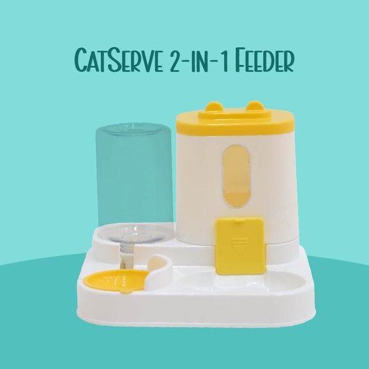 CatServe 2 - in - 1 Feeder - Tilting Heads
