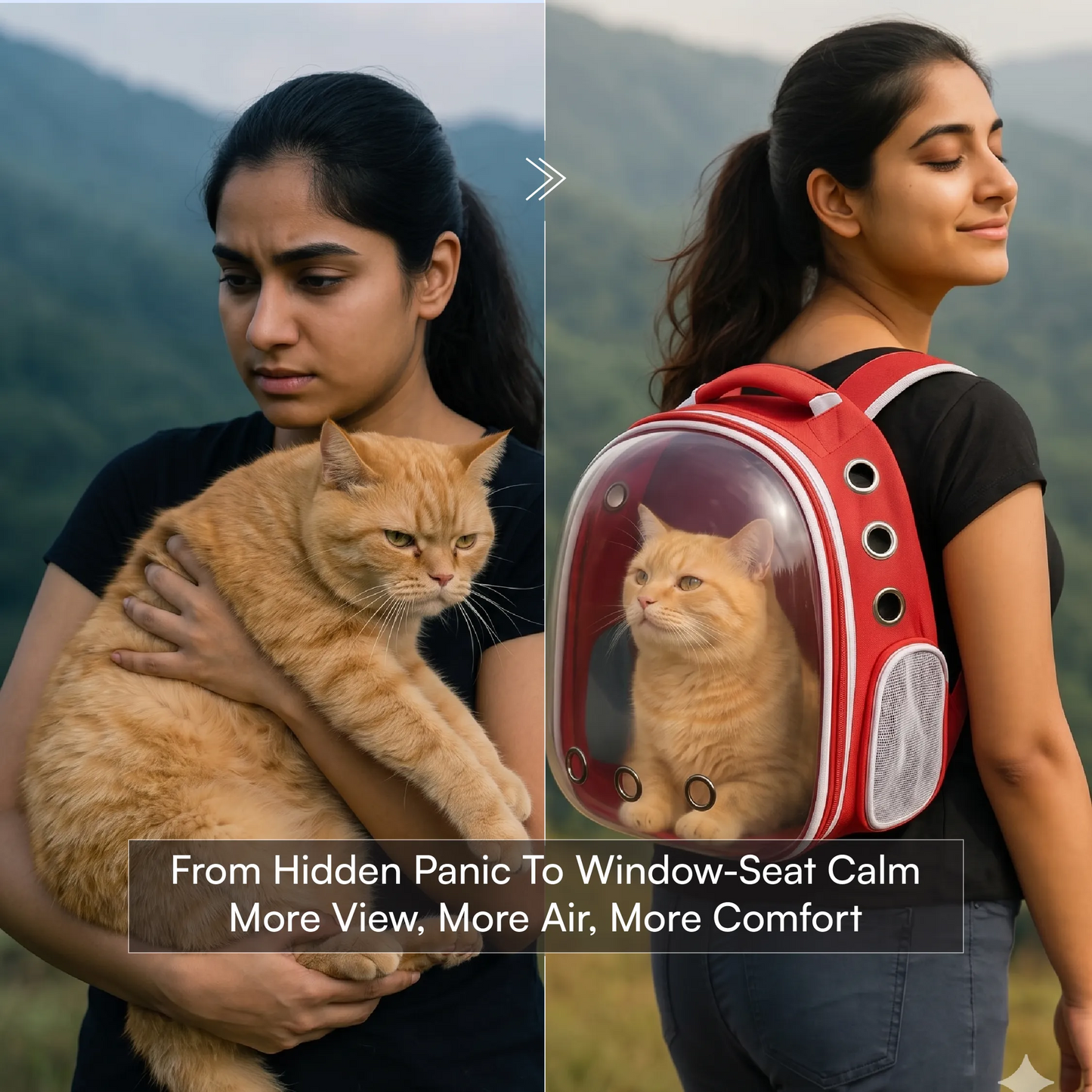Catstronaut Backpack – Breathable Bubble Travel Backpack for Cats up to 6.5 kg