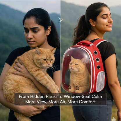 Catstronaut Backpack – Breathable Bubble Travel Backpack for Cats up to 6.5 kg