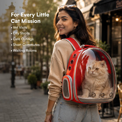 Catstronaut Backpack – Breathable Bubble Travel Backpack for Cats up to 6.5 kg