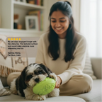 ChewBuzz Toy | Interactive Sound Chew Toy for Dogs | Textured Rubber Boredom Buster