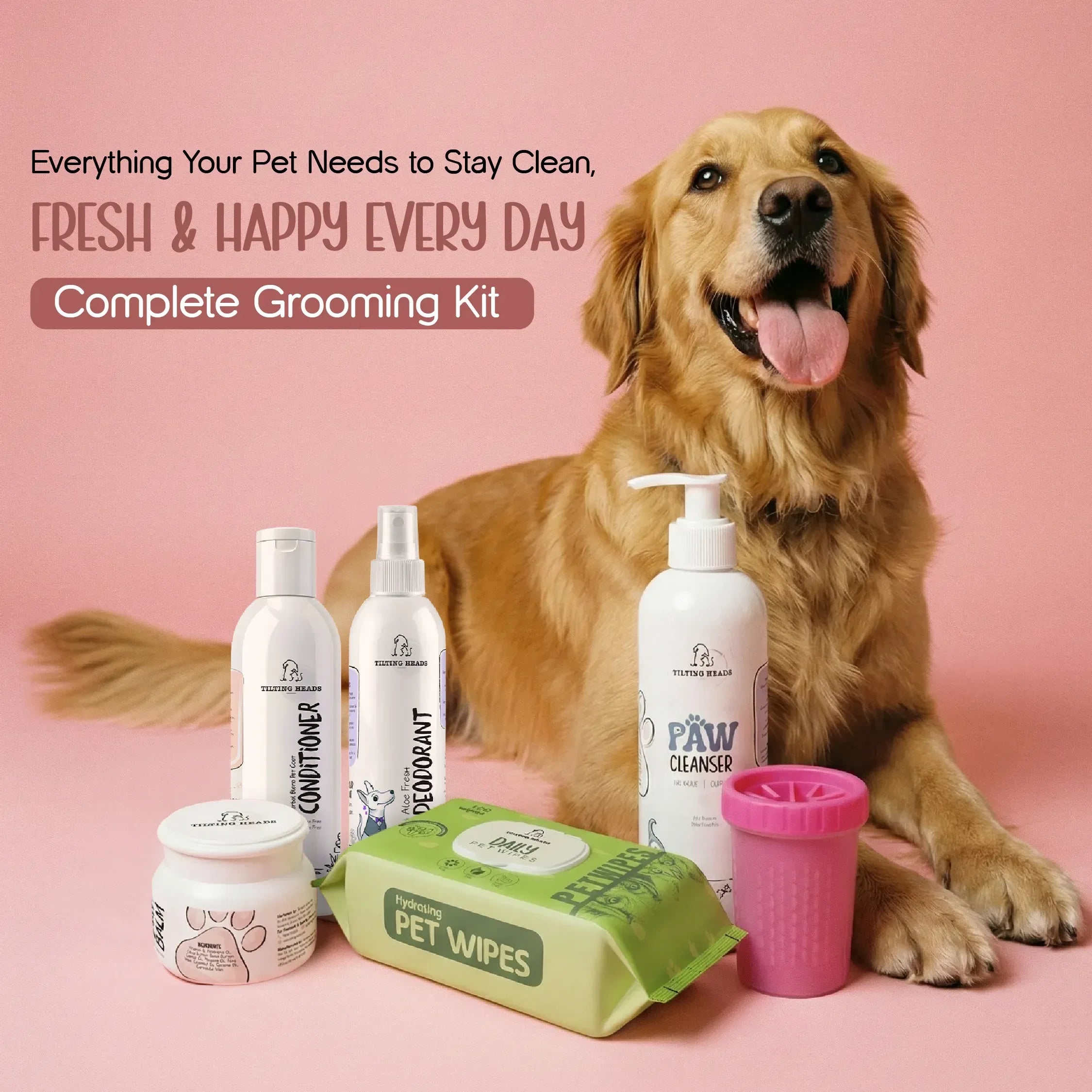 TH Complete Care Grooming Kit – Daily Care Essentials for Clean & Happy Pets