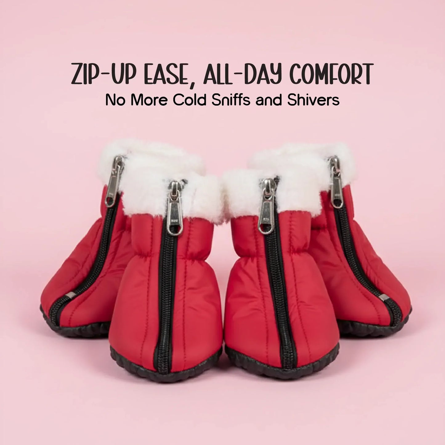 CozyClaus Boots | Waterproof Christmas Comfort | Snug Fit, Festive Warmth - Tilting Heads