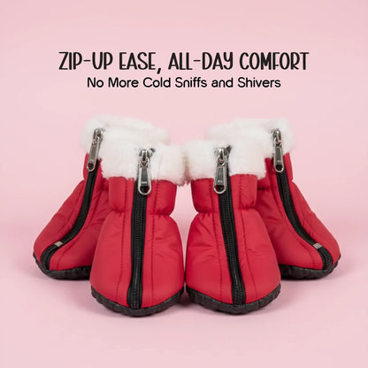 CozyClaus Boots | Waterproof Christmas Comfort | Snug Fit, Festive Warmth - Tilting Heads