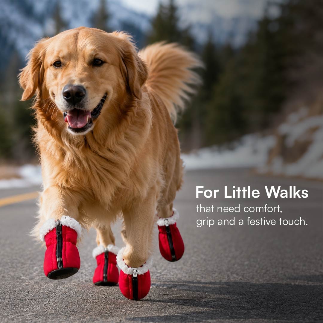CozyClaus Boots | Waterproof Christmas Comfort | Snug Fit, Festive Warmth