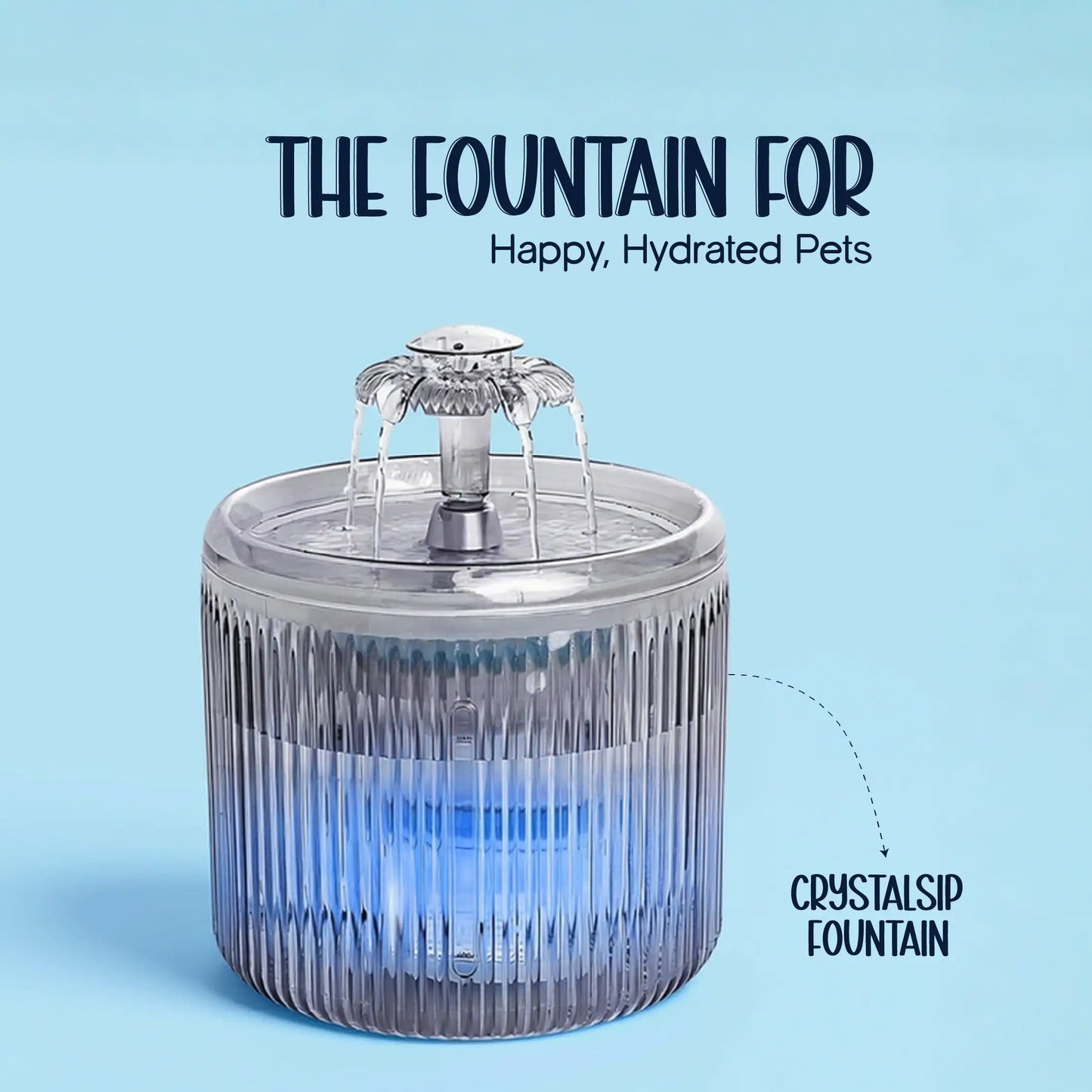 CrystalSip Fountain – The Smart Hydration Solution for Healthy Pets