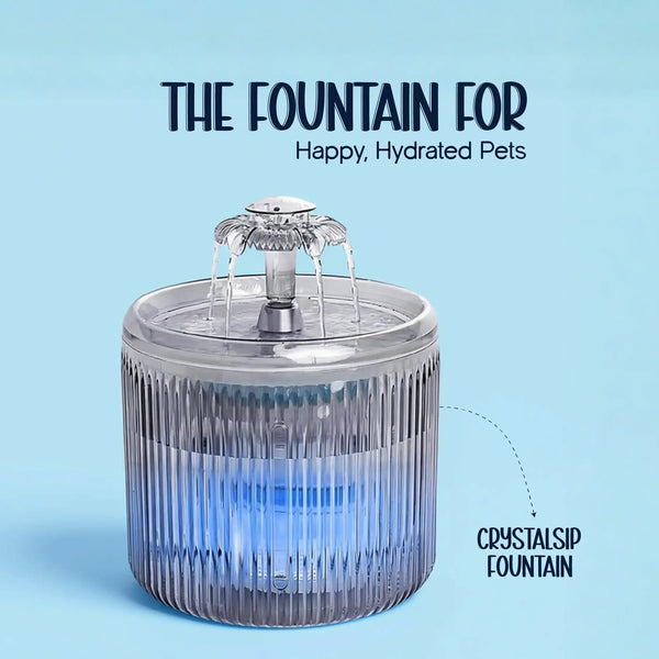 CrystalSip Fountain – The Smart Hydration Solution for Healthy Pets - Tilting Heads