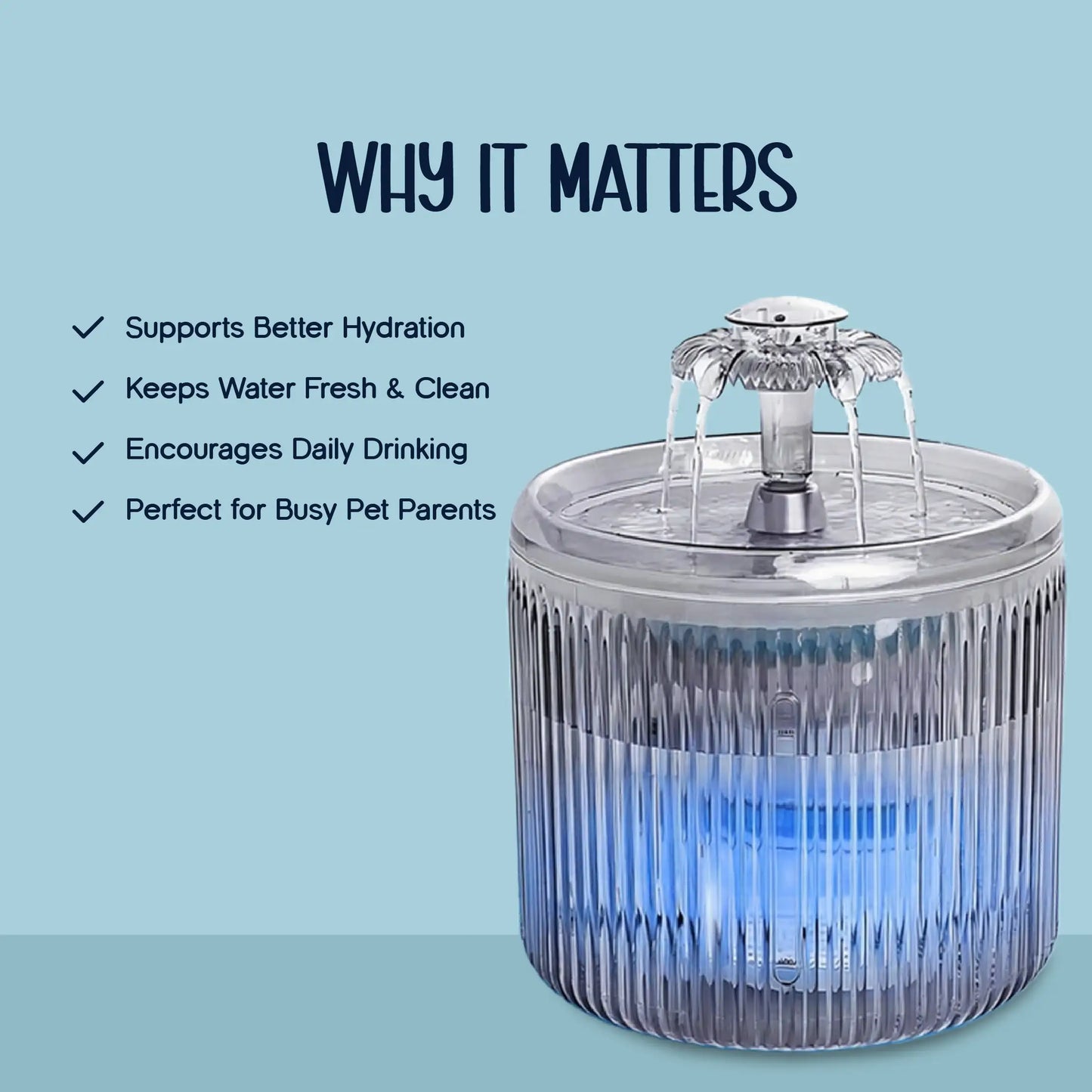 CrystalSip Fountain – The Smart Hydration Solution for Healthy Pets