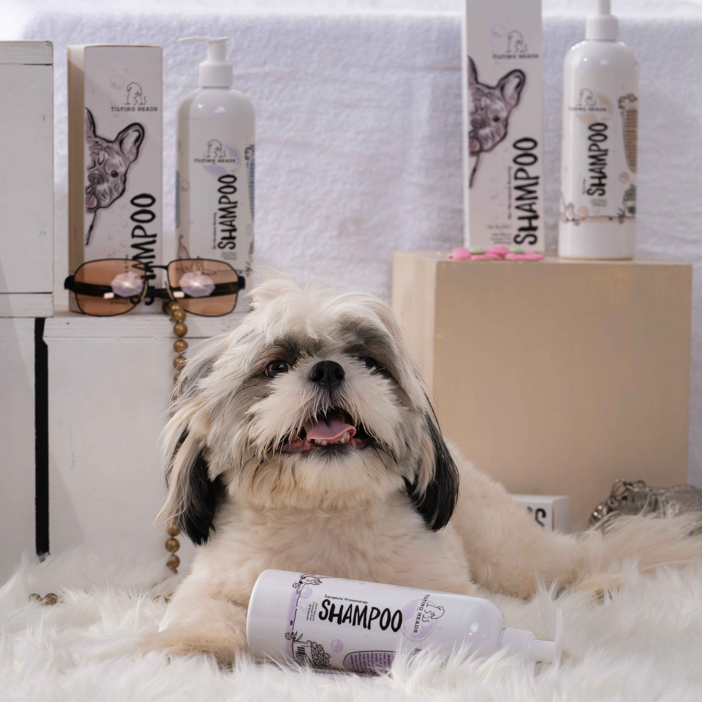 Therapeutic Aromatherapy Dog Shampoo - Tilting Heads.