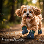 DenimDrip Boots – Warm, Stylish & Secure Paw Protection for Winter