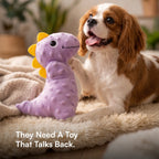 DinoRoar Toy – Dinosaur Plush Squeaky Toy for Pets