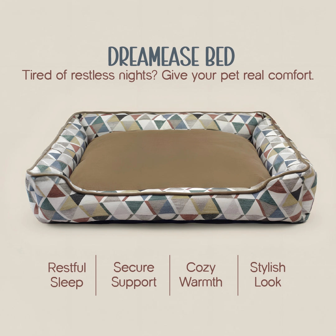 DreamEase Bed – Soft Cushion Pet Bed for Deep Sleep