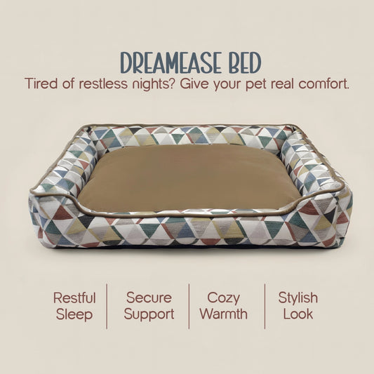 DreamEase Bed – Soft Cushion Pet Bed for Deep Sleep