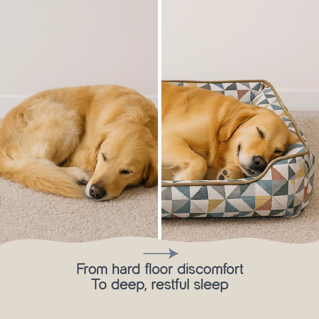 DreamEase Bed – Soft Cushion Pet Bed for Deep Sleep