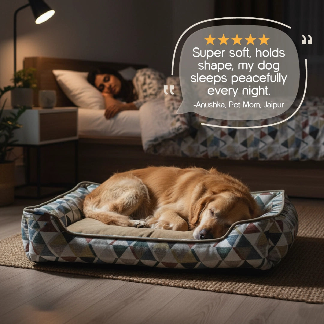 DreamEase Bed – Soft Cushion Pet Bed for Deep Sleep