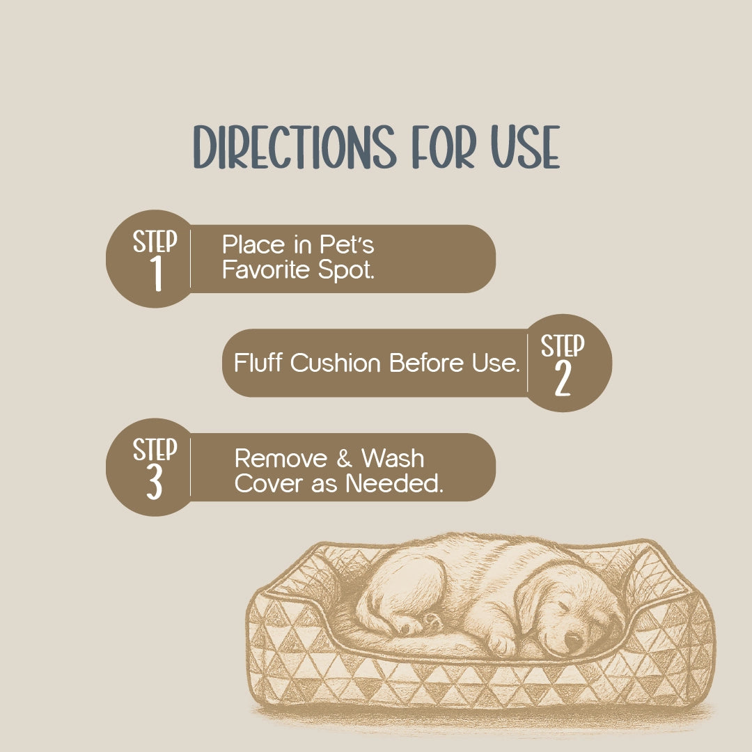 DreamEase Bed – Soft Cushion Pet Bed for Deep Sleep