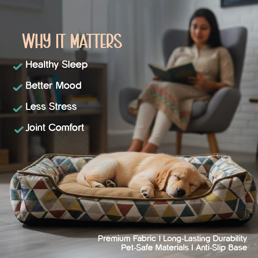 DreamEase Bed – Soft Cushion Pet Bed for Deep Sleep