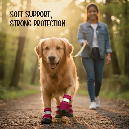 DriftTrail Boots | Waterproof, Non-Slip Dog Boots | Set of 4 | All-Season Paw Protection