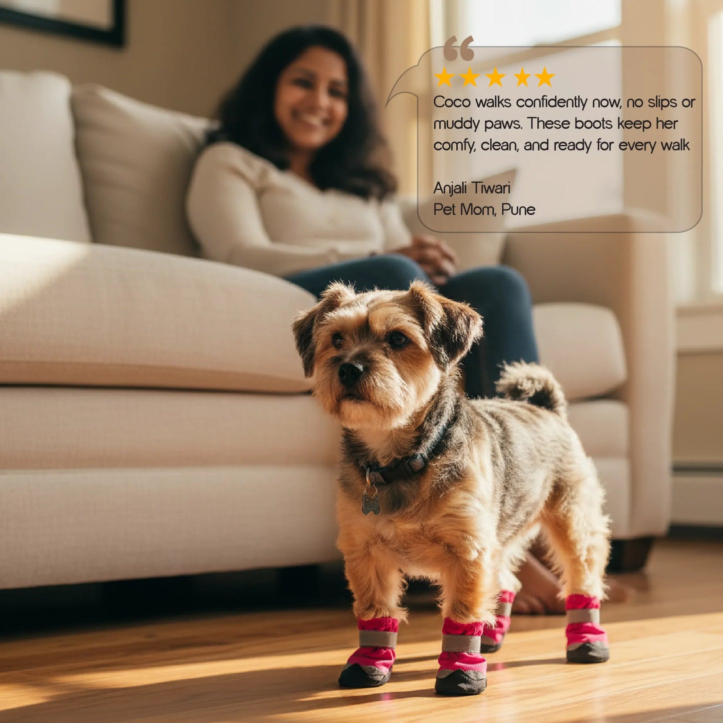 DriftTrail Boots | Waterproof, Non-Slip Dog Boots | Set of 4 | All-Season Paw Protection