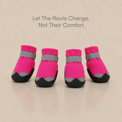 DriftTrail Boots | Waterproof, Non-Slip Dog Boots | Set of 4 | All-Season Paw Protection