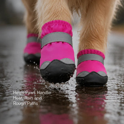 DriftTrail Boots | Waterproof, Non-Slip Dog Boots | Set of 4 | All-Season Paw Protection