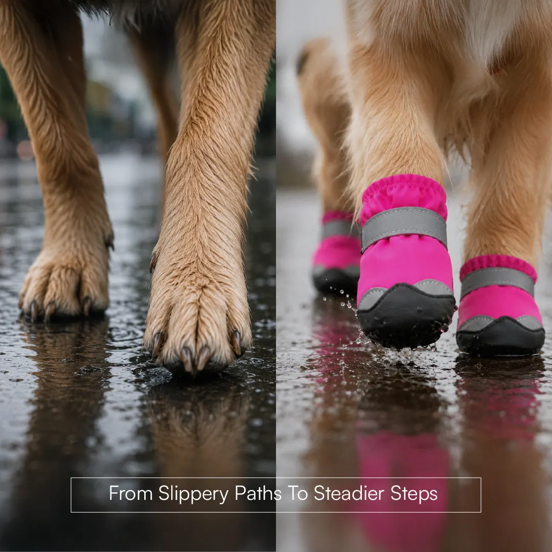 DriftTrail Boots | Waterproof, Non-Slip Dog Boots | Set of 4 | All-Season Paw Protection
