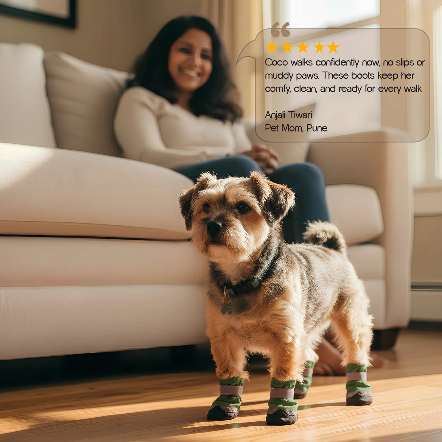 DriftTrail Boots | Waterproof, Non-Slip Dog Boots | Set of 4 | All-Season Paw Protection