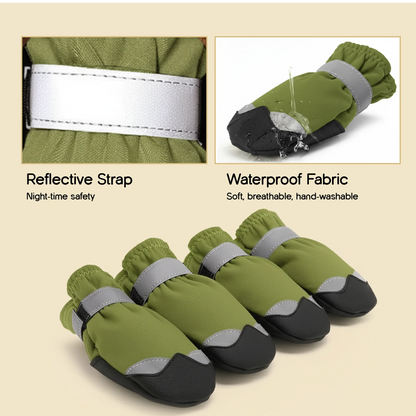 DriftTrail Boots | Waterproof, Non-Slip Dog Boots | Set of 4 | All-Season Paw Protection