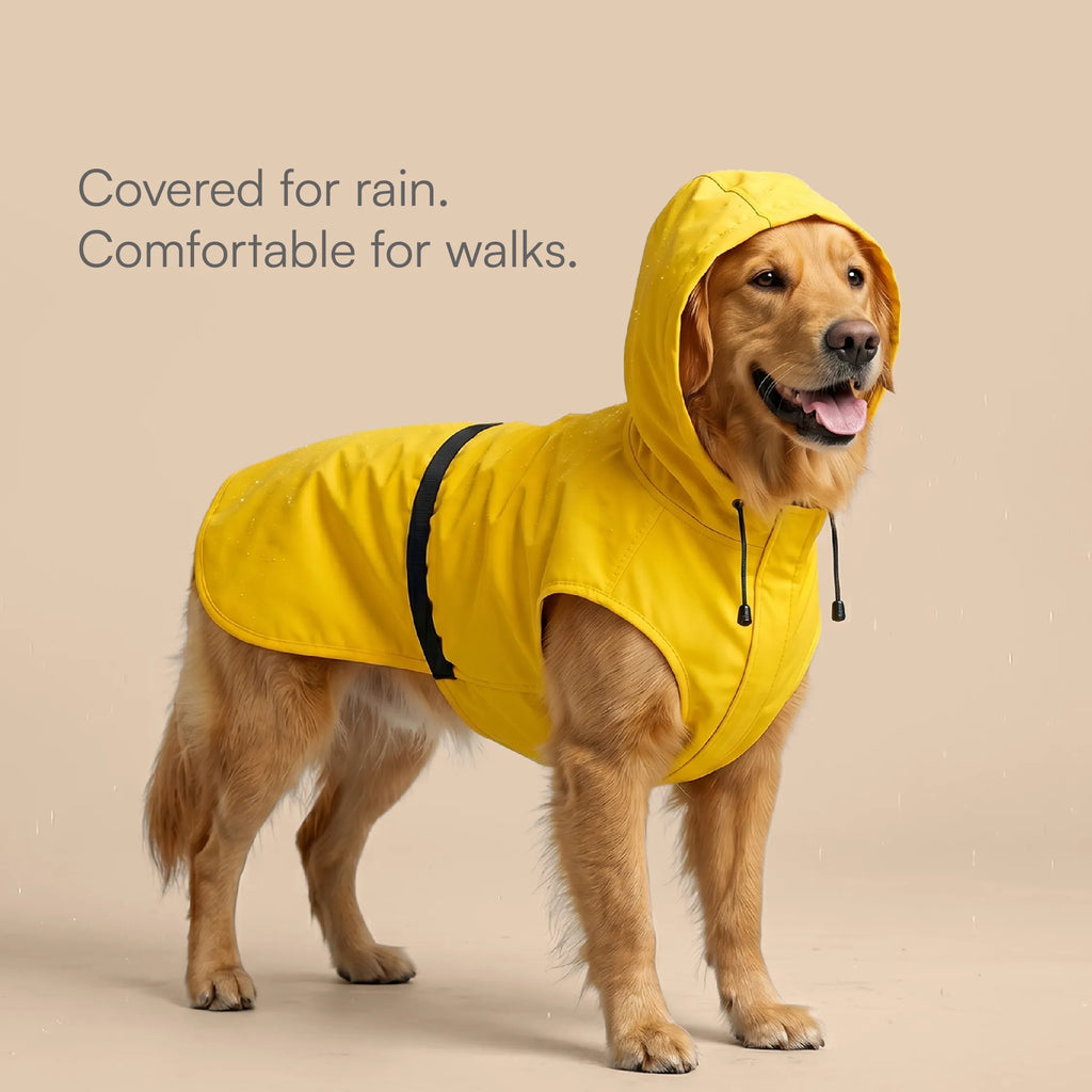 DrizzleCape – Waterproof Dog Raincoat | Fits All Breeds | Comfortable & Weather-Ready