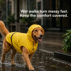DrizzleCape – Waterproof Dog Raincoat | Fits All Breeds | Comfortable & Weather-Ready