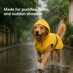 DrizzleCape – Waterproof Dog Raincoat | Fits All Breeds | Comfortable & Weather-Ready