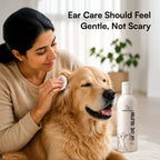 Ear Care Solution – Safe & Gentle Ear Cleaning Solution for Dogs & Cats, Removes Wax, Dirt & Odor, Easy Application - 200ml