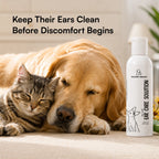 Ear Care Solution – Safe & Gentle Ear Cleaning Solution for Dogs & Cats, Removes Wax, Dirt & Odor, Easy Application - 200ml