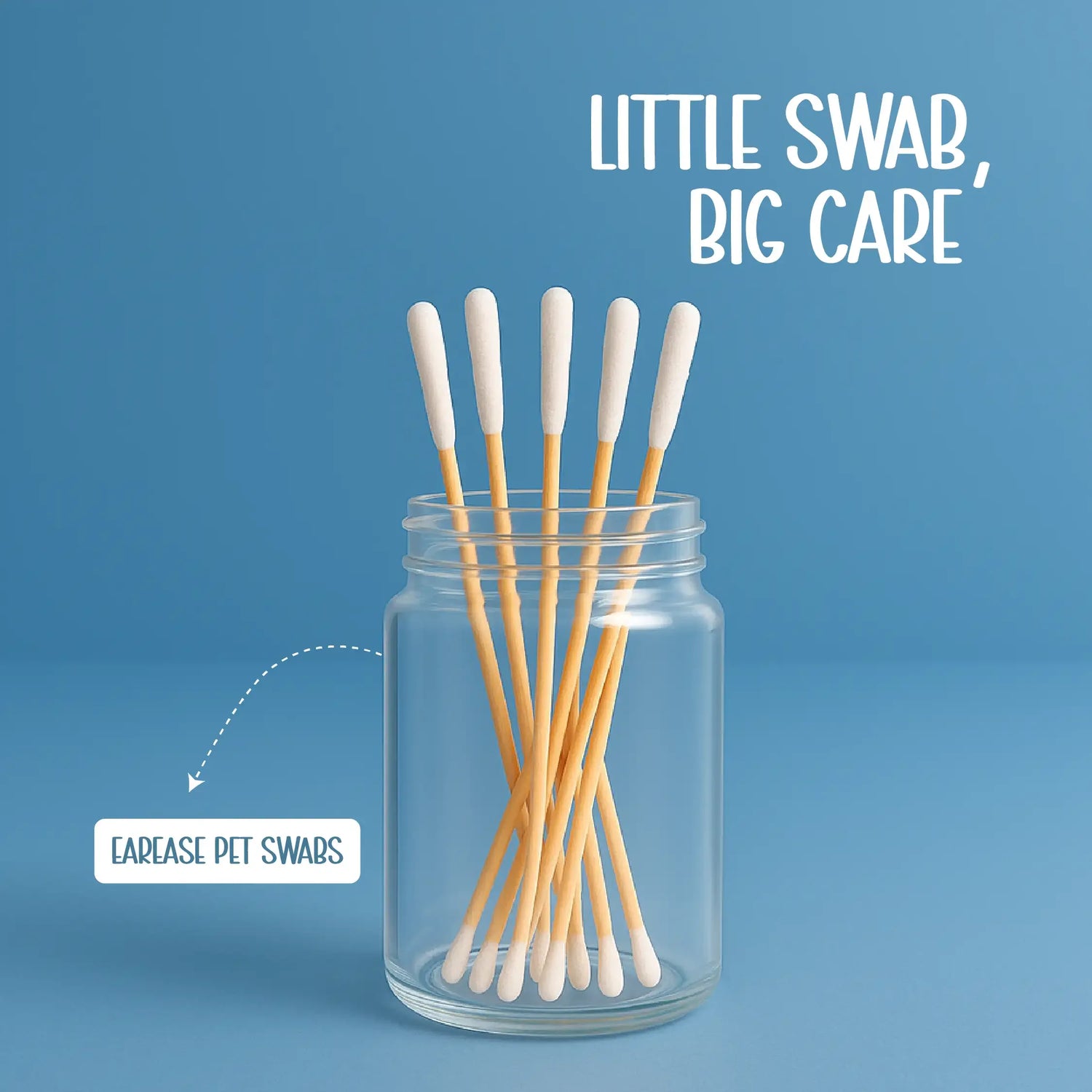 EarEase Pet Swabs – Gentle Cleaning for Pets’ Ears, Eyes & More - Tilting Heads