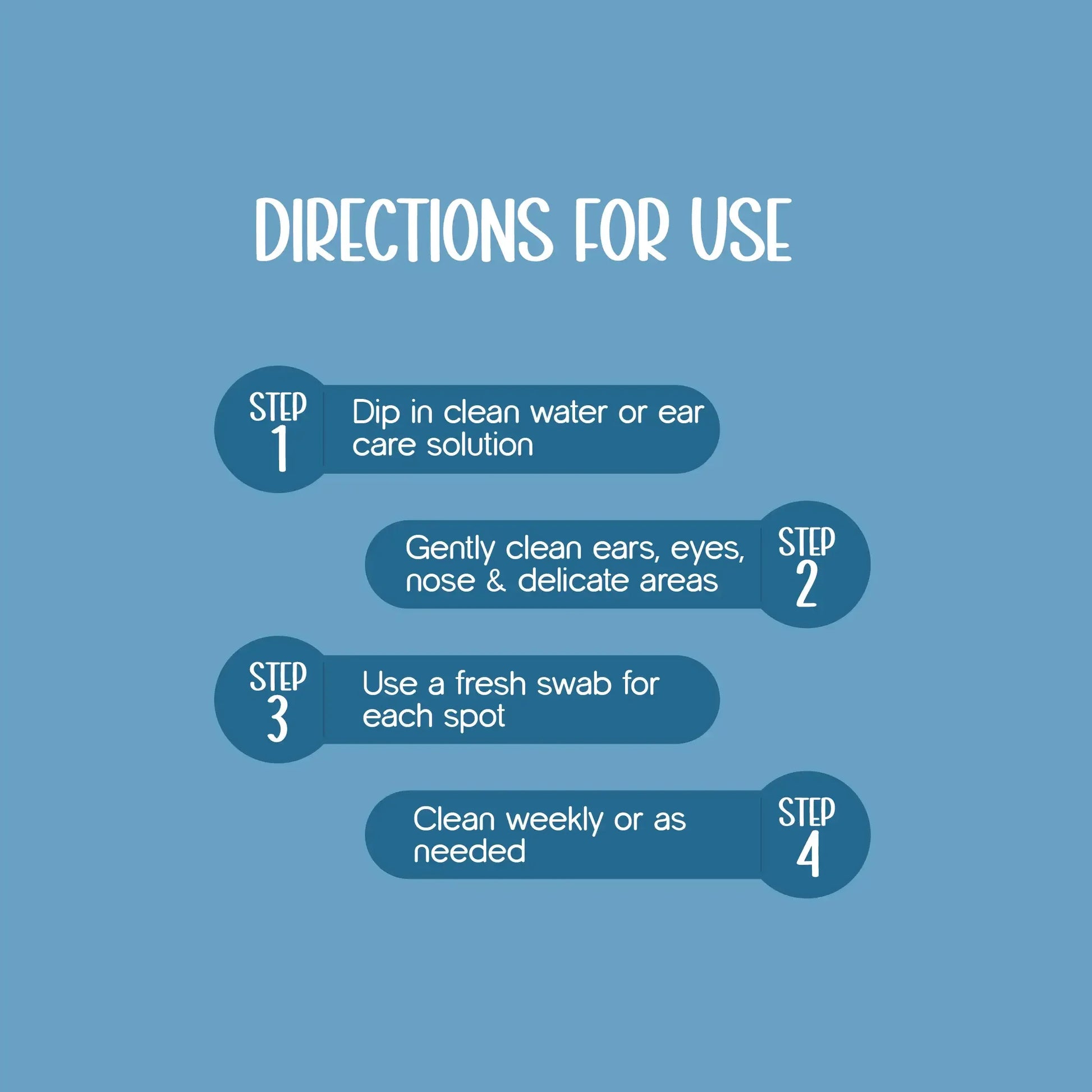 EarEase Pet Swabs – Gentle Cleaning for Pets’ Ears, Eyes & More - Tilting Heads