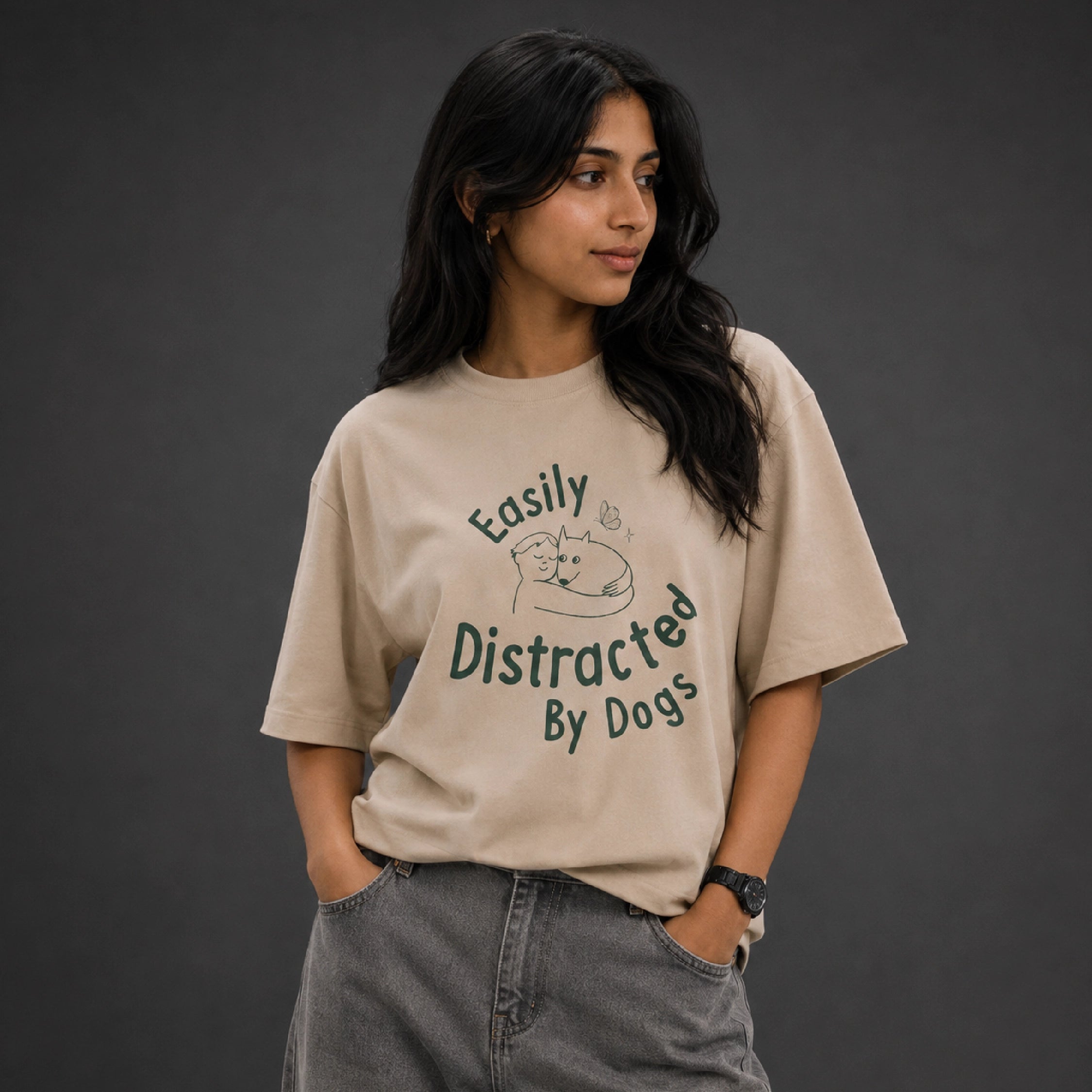 Easily Distracted by Dogs Unisex T-Shirt