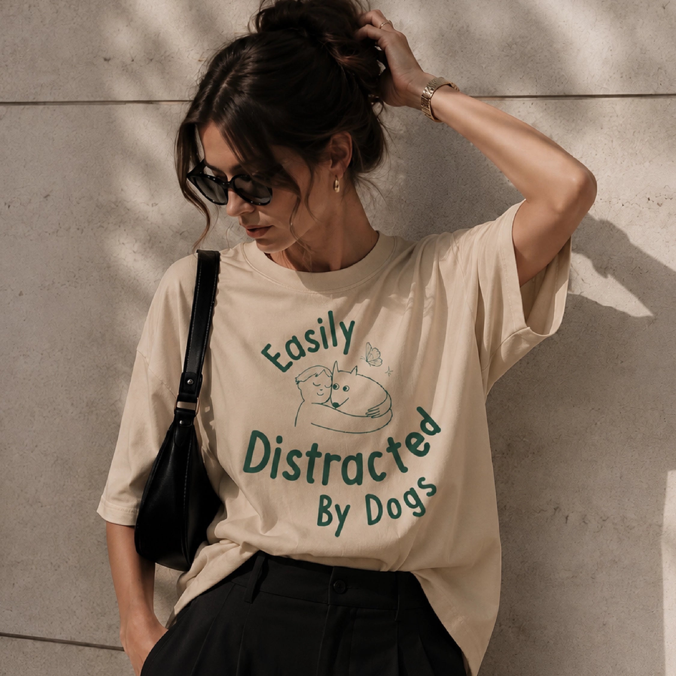 Easily Distracted by Dogs Unisex T-Shirt