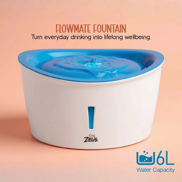FlowMate Fountain – Fresh Water, Happy Pets - Tilting Heads