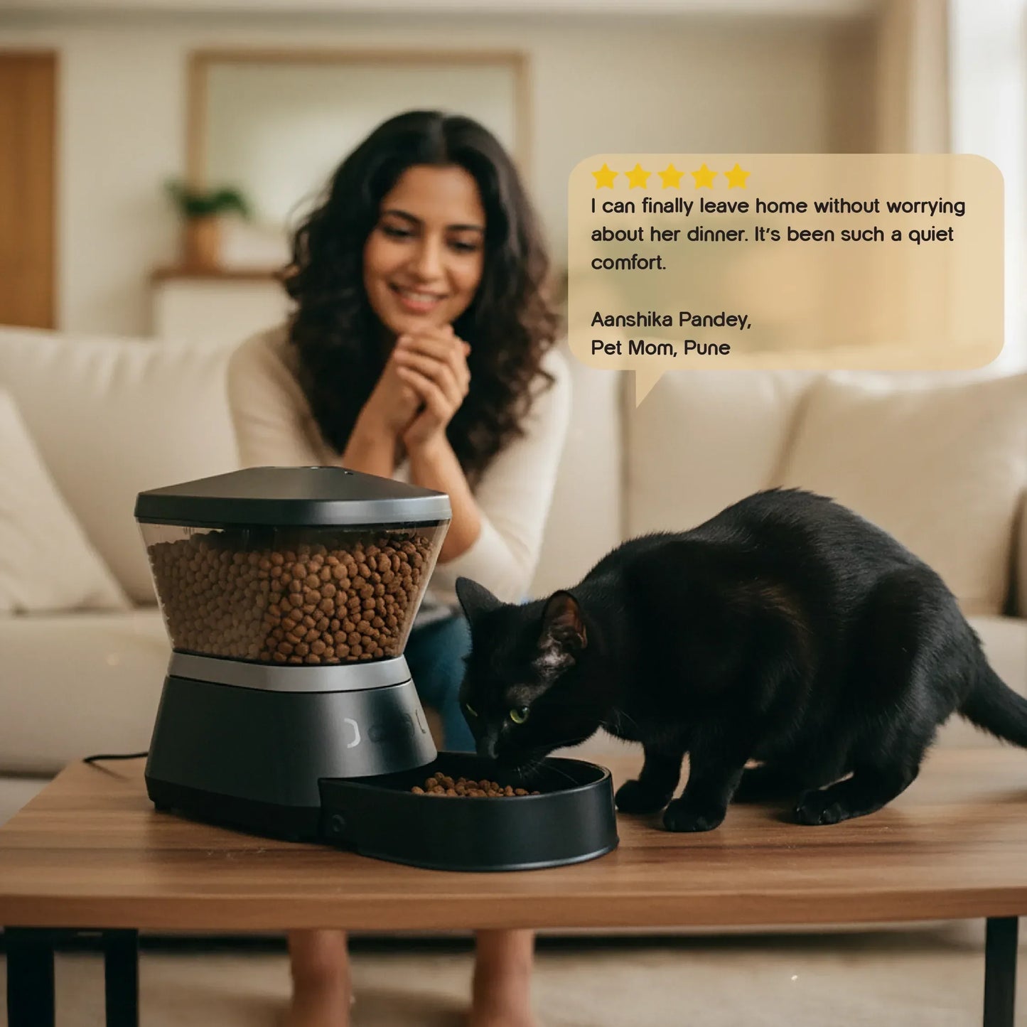 FeedSync Pro | Smart Automatic Pet Feeder | Precise, Reliable & Stress-Free Mealtime Control - Tilting Heads
