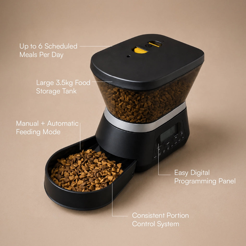 FeedSync Pro | Smart Automatic Pet Feeder | Precise, Reliable & Stress-Free Mealtime Control