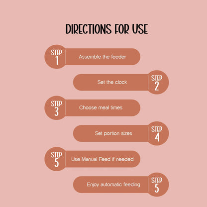 FeedSync Pro | Smart Automatic Pet Feeder | Precise, Reliable & Stress-Free Mealtime Control - Tilting Heads