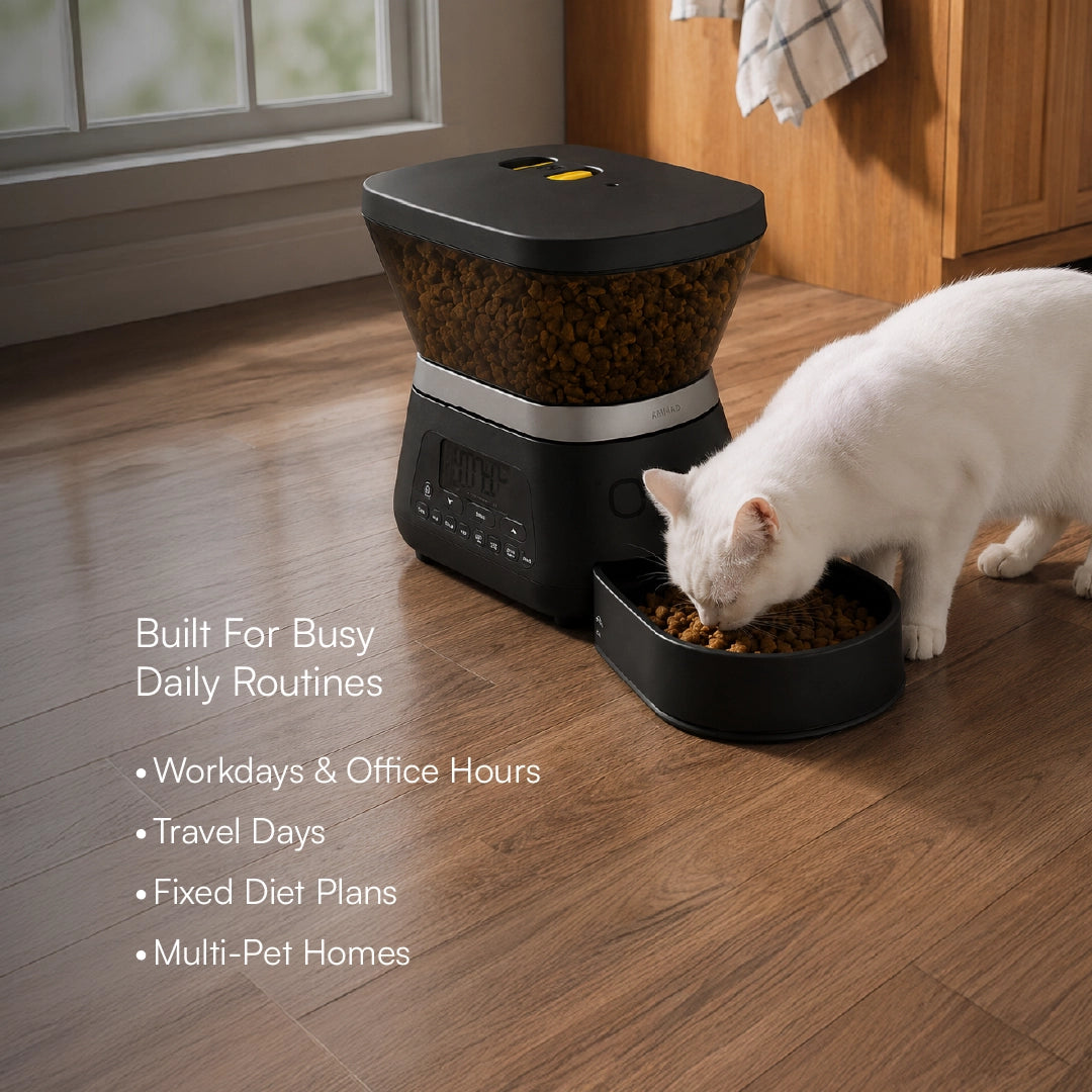 FeedSync Pro | Smart Automatic Pet Feeder | Precise, Reliable & Stress-Free Mealtime Control