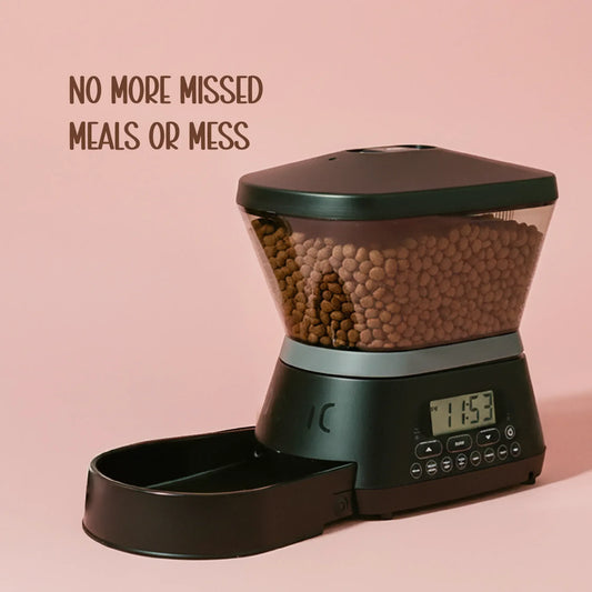 FeedSync Pro | Smart Automatic Pet Feeder | Precise, Reliable & Stress-Free Mealtime Control - Tilting Heads