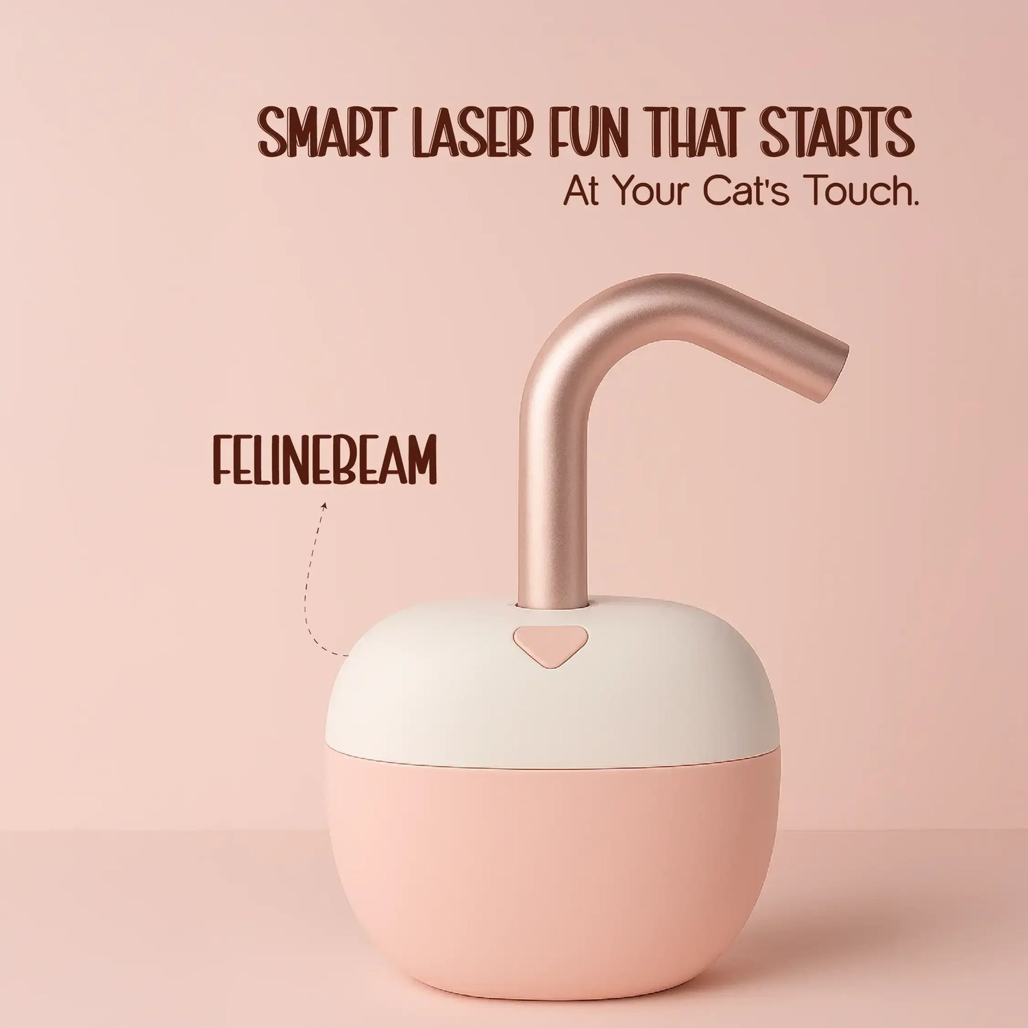 FelineBeam – Smart Touch-Activated Laser Toy for Active Indoor Cats - Tilting Heads
