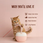 FelineBeam – Smart Touch-Activated Laser Toy for Active Indoor Cats - Tilting Heads